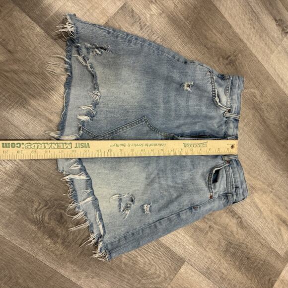 Zara Woman Distressed Light Wash Denim Skirt Size US 5 - Picture 10 of 12
